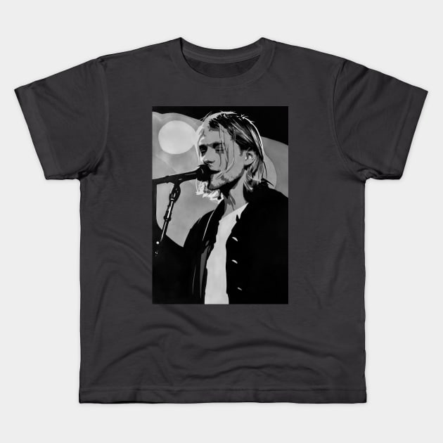 Kurt Cobain Kids T-Shirt by create